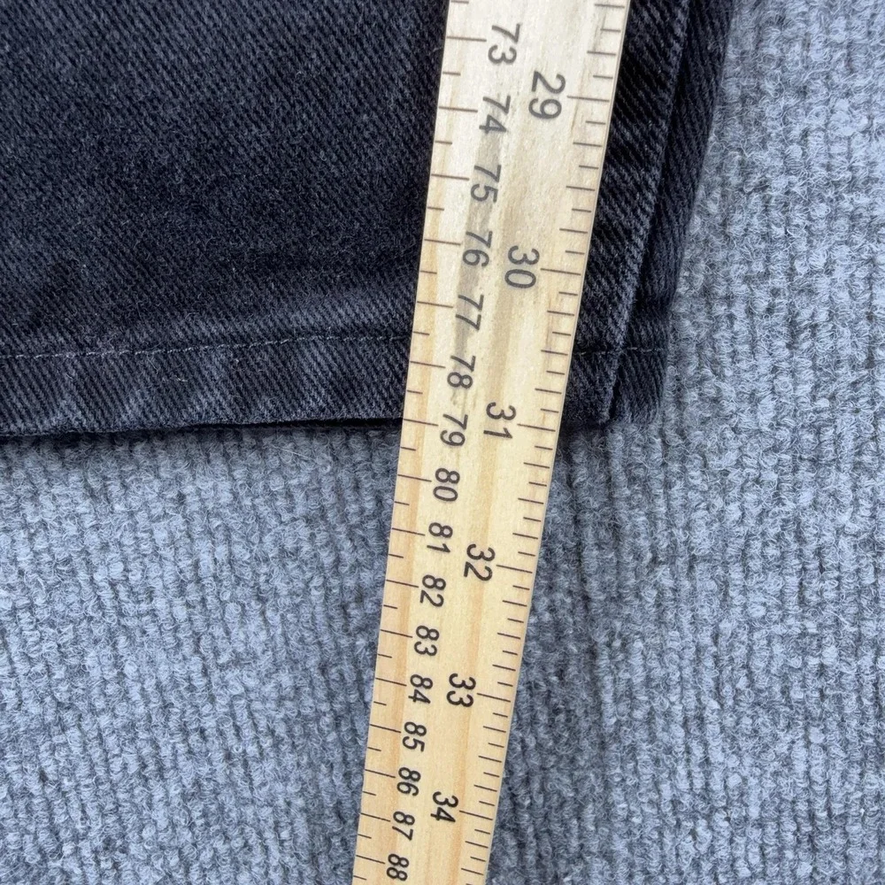 Lee Jeans Mens 40x31 Gray Relaxed Fit Straight Leg Charcoal Wash Denim Pants